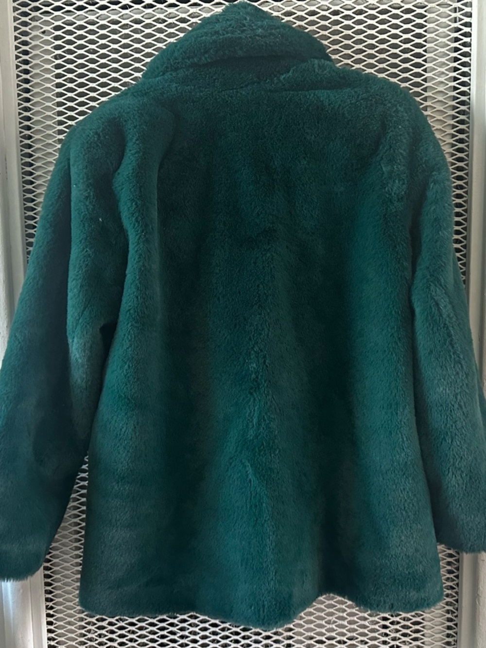 Banana Republic Faux Fur Blue Coat - Picture 2 of 3
